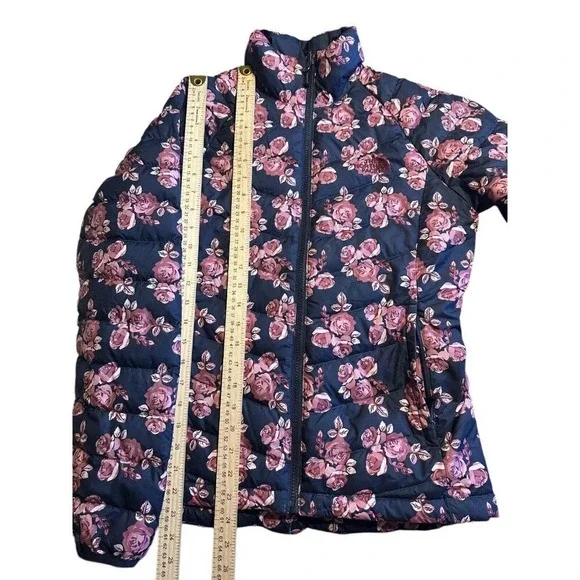 The North Face Women's Flare Down Jacket Urban Navy Floral Print Sz SP $160 - Picture 8 of 15